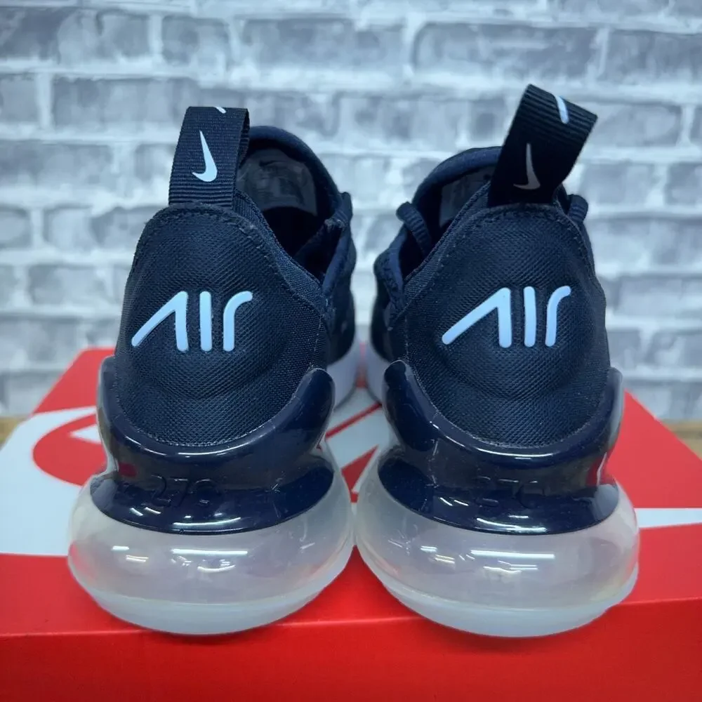Nike Air Max 270 GS Obsidan Blue White 943345-407 Youth Size 4Y / Womens 5.5
